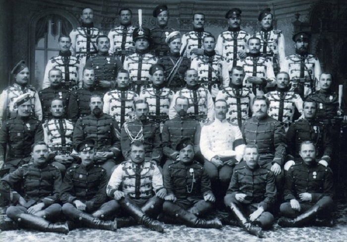 Гусарский полк Его Величества, 2-й эскадры. 1895 - 1898 года.