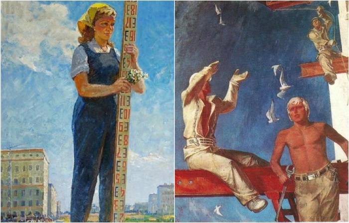 Картины советских художников в стиле соцреализма.