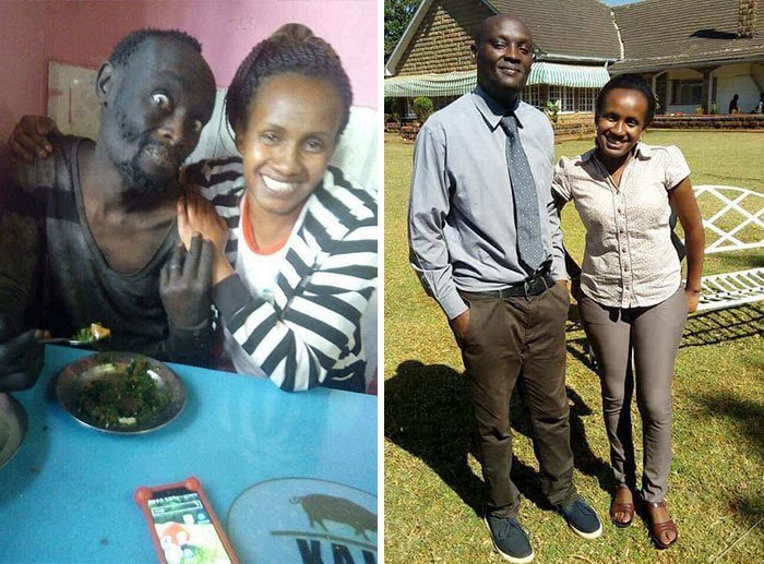 Жительница Кении узнала в бездомном наркомане своего друга детства и помогла ему вернуться к нормальной жизни.
