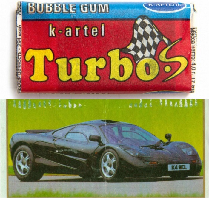 Вкладыши с автомобилями из Turbo были одной из самых «твердых» валют детства. | Фото: vk.com