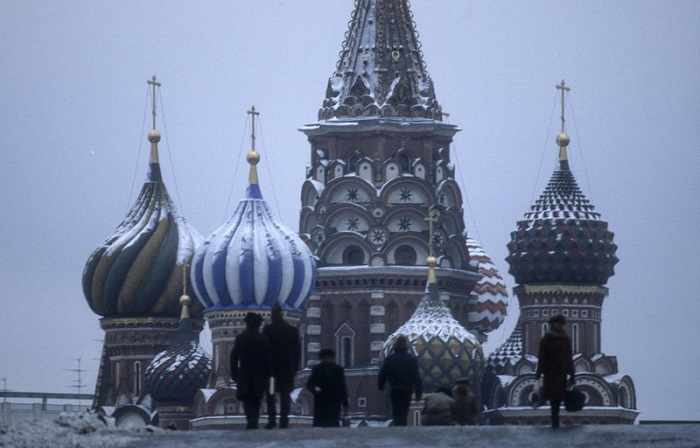 Зимняя Москва в объективе известного фотографа Вальтера Шмитца.