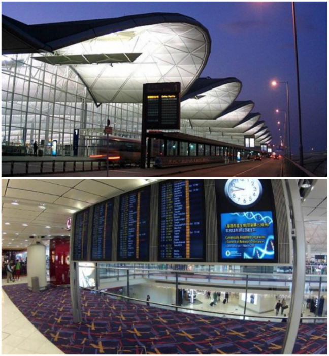 4. Международный аэропорт в Гонконге имеет всего 2 терминала, но несмотря на это качественно обслуживает рекордное количество пассажиров – 52 миллиона.