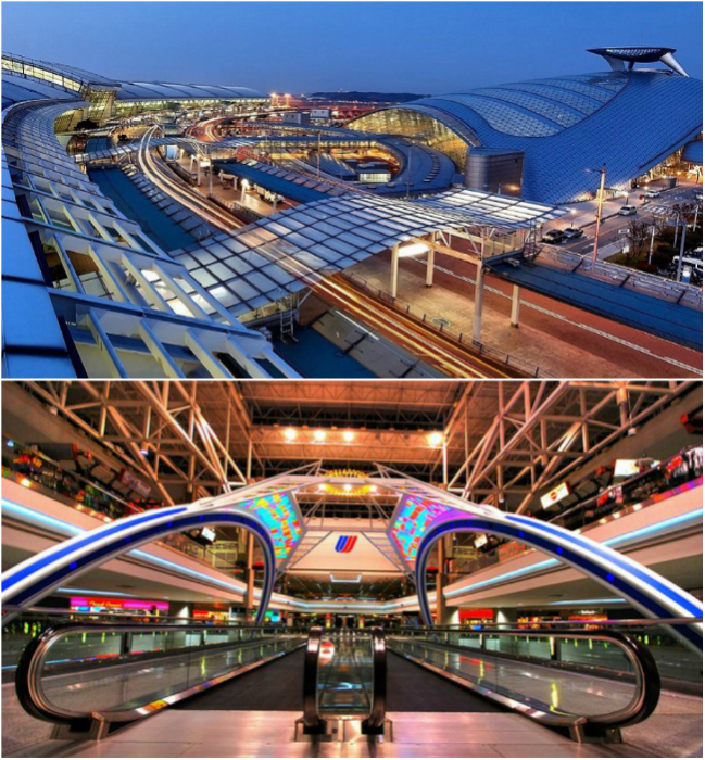 Аэропорт Инчхона предоставляет прекрасные условия для отдыха и ежегодно принимает больше 39 миллионов пассажиров.