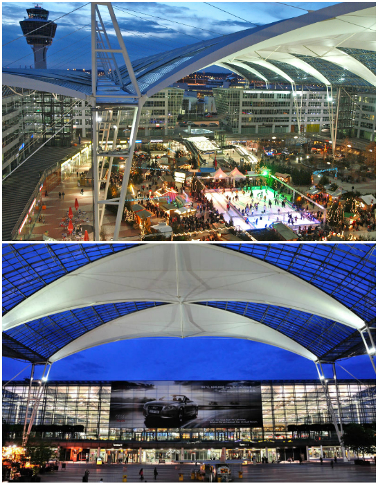 Аэропорт Мюнхена отличается стильным и оригинальным дизайном, ежегодно его посещают 37 миллионов туристов.