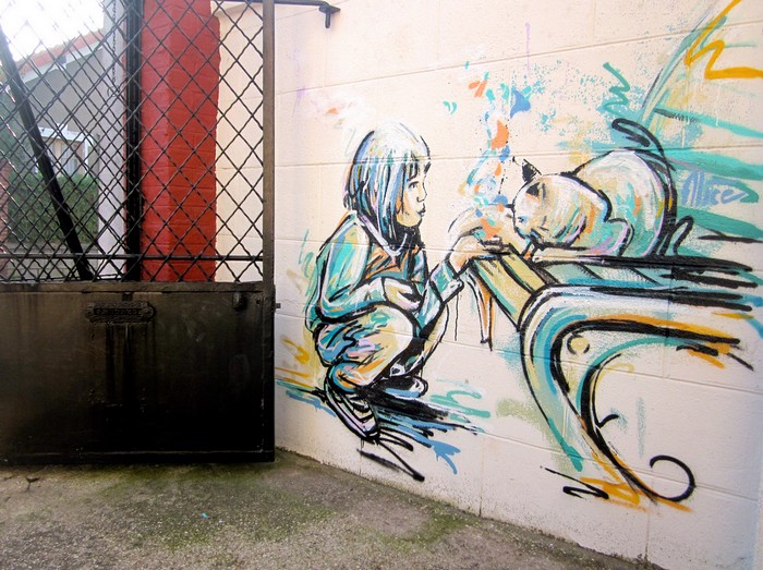 Добрые граффити Алисы Пасквини (Alice Pasquini)