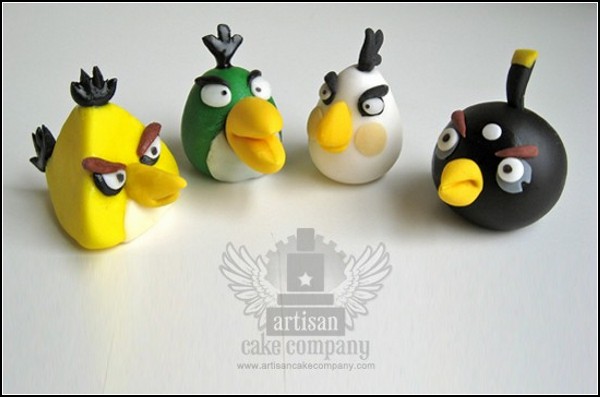 Скушай птичку! Украшения для торта из Angry Birds