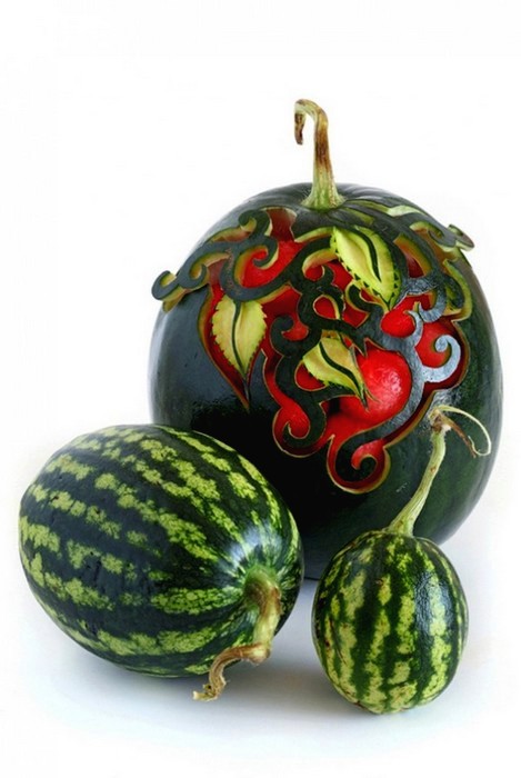 Резные фрукты и овощи. Carving от Илиана Илиева (Ilian Iliev)