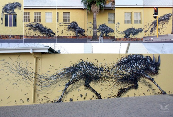 Скульптуры в виде граффити. Уличное искусство от DALeast
