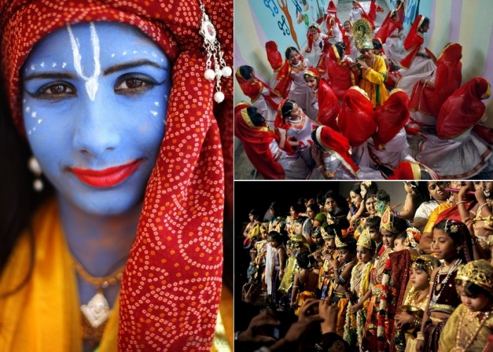 Krishna Janmashthami, индийский праздник ко дню рождения Кришны