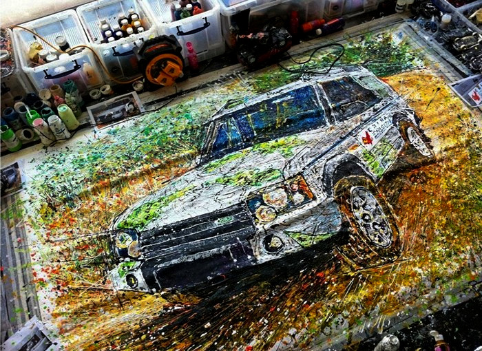 Картины художника Йена Кука (Ian Cook), любителя живописи и игрушечных автомобилей