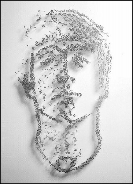 Портреты-инсталляции от Яна Райта (Ian Wright)