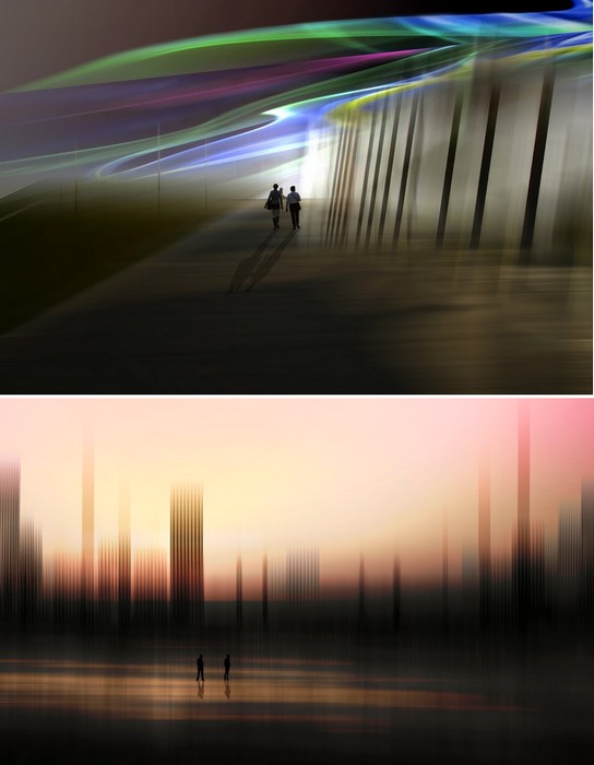 Море и город в концептуальных фотоработах Джоша Адамски