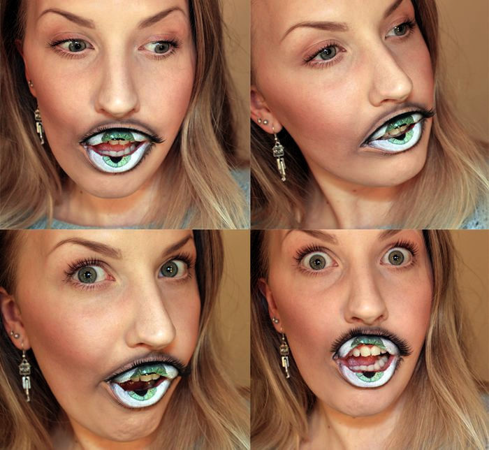 Арт-маскировка для губ. Умопомрачительный визаж от Sandra Holmbom