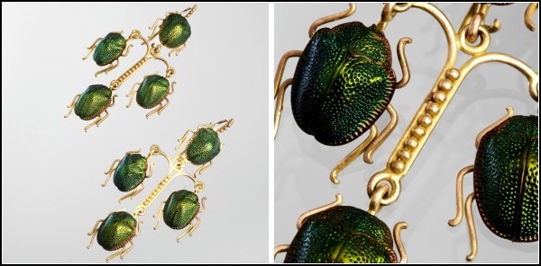 Scarabs Jewelry. Украшения из драгоценных жуков