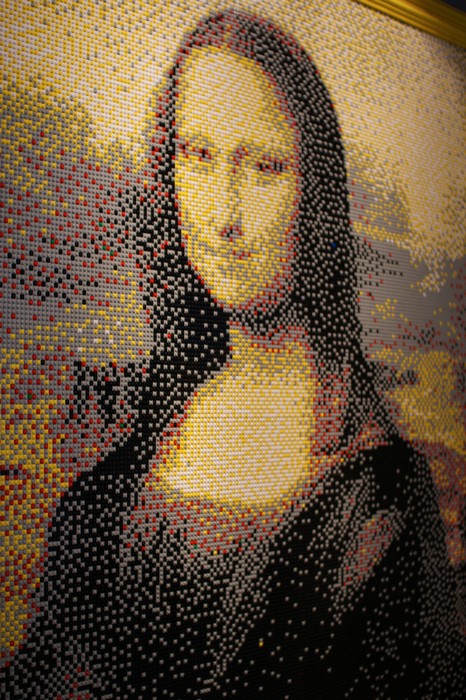 Мона Лиза в мозаике из Лего, автор Eric Harshbarger
