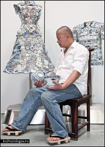 Арт-проект от Li Xiaofeng. Керамическая одежда