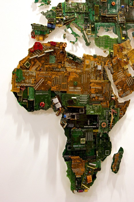 Африка, часть масштабной инсталляции World Map