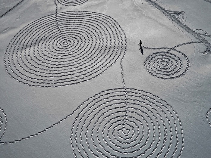 Удивительные снежные рисунки Сони Хинричсен (Sonja Hinrichsen)