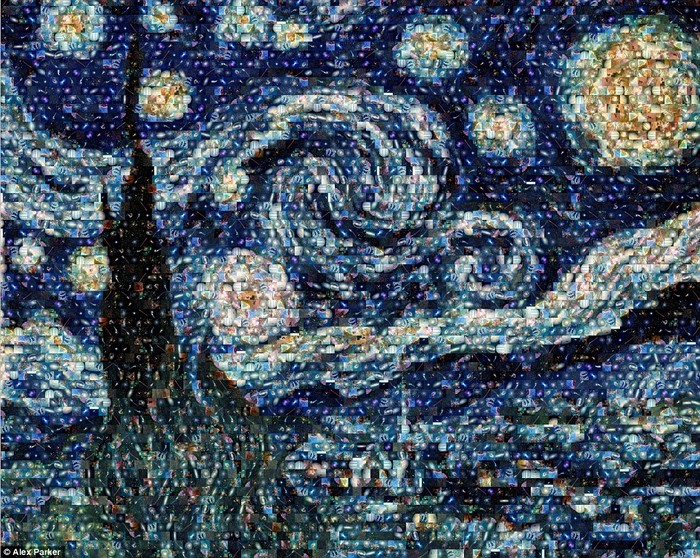 Starry Night Ван Гога из снимков космического телескопа *Хаббл* 