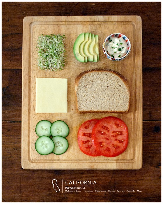 Арт-проект Stately Sandwiches. Посвящается сэндвичам и США 
