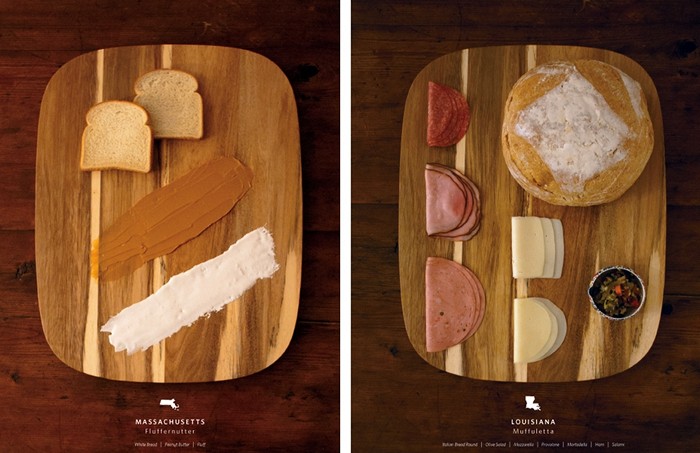 Арт-проект Stately Sandwiches. Посвящается сэндвичам и США 