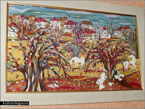 Кожаные картины украинской художницы