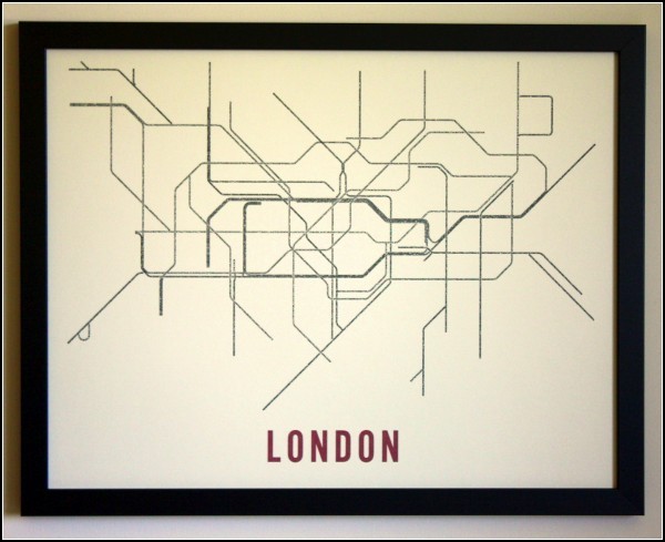 Лондонское метро в типографике. Проект Typographic Transit Maps