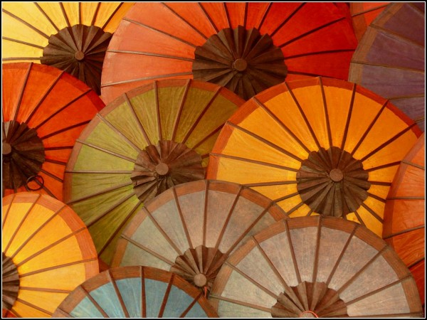Colorful Umbrellas, Laos