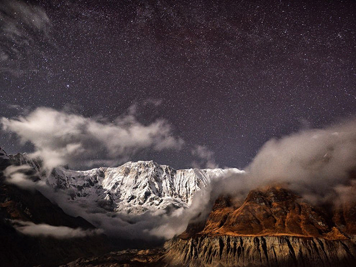 Moonlit Mountains, Nepal