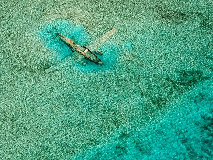 Submerged Plane, Bahamas