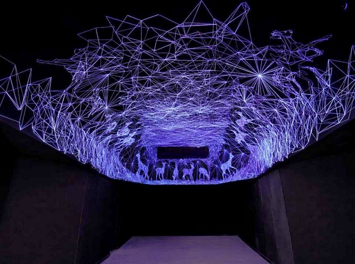 Grotte Stellaire от Julien Salaud: звездная инсталляция в пещере