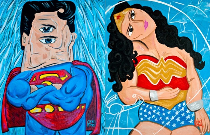 Супергерои, кубизм и Пикассо. Арт-проект дизайн-студии WonderBros