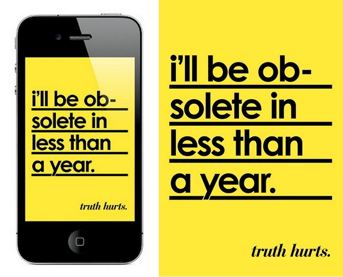 *Я устарею менее чем через год. Арт-проект Truth Hurts дизайнера Nico Ordozgoiti