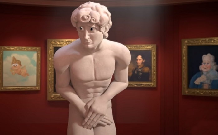 Короткометражный мультфильм о злоключениях скульптуры Давида.