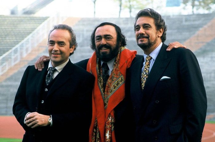 Три тенора: Хосе Каррерас, Лучано Паваротти и Пласидо Доминго, 2000 г. Фото: Global Look Press
