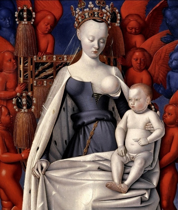 Жан Фуке изобразил Агнессу в образе Мадонны с младенцем