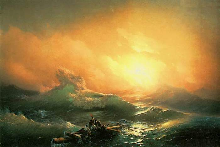 И. Айвазовский. Девятый вал, 1850 | Фото: wm-painting.ru