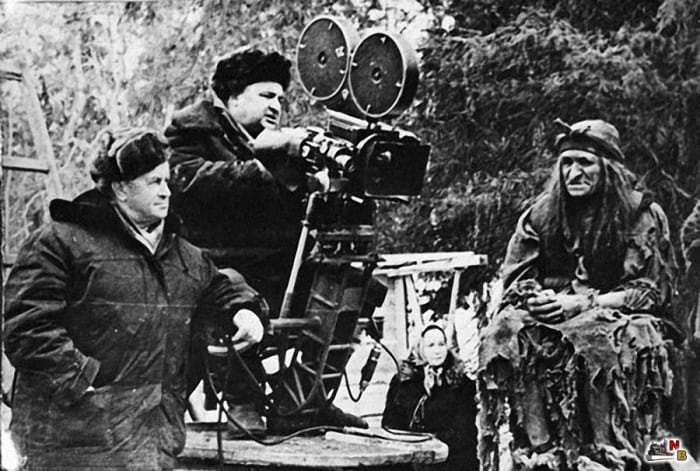 Александр Роу на съемках фильма *Морозко*, 1964 | Фото: kino-teatr.ru