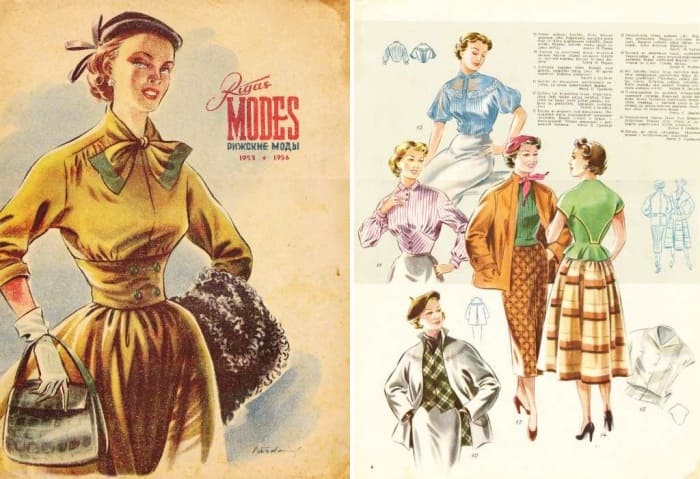 Журнал *Ригас модес*, 1955-1956 гг. | Фото: vintagestory.ru