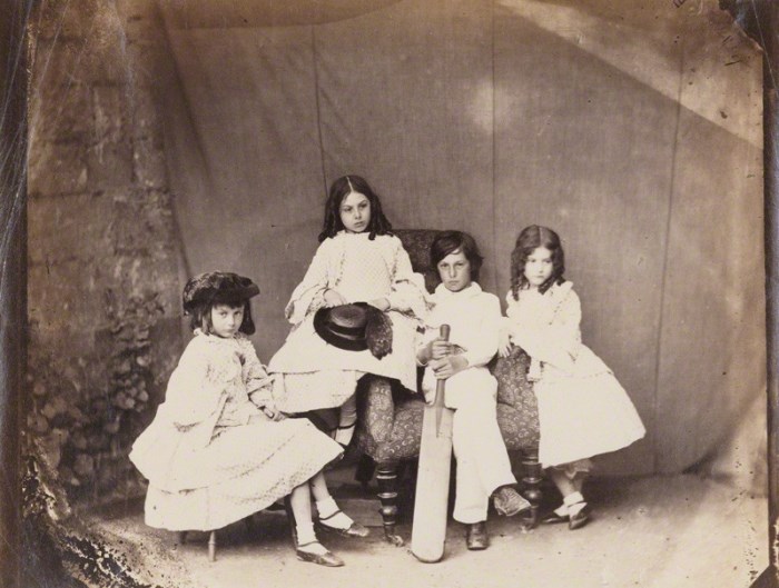 Алиса, Лорин, Гарри, Эдит Лидделлы, 1860 г. Фото Льюиса Кэрролла