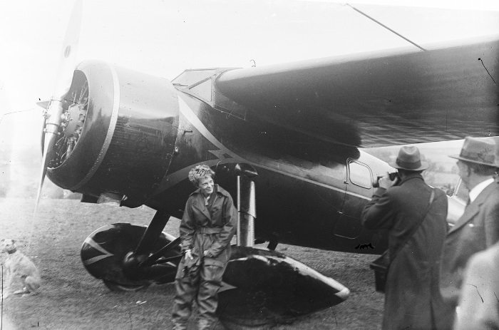 Амелия Эрхарт после одиночного перелета через Атлантику, 1932 г. | Фото: foto-history.livejournal.com
