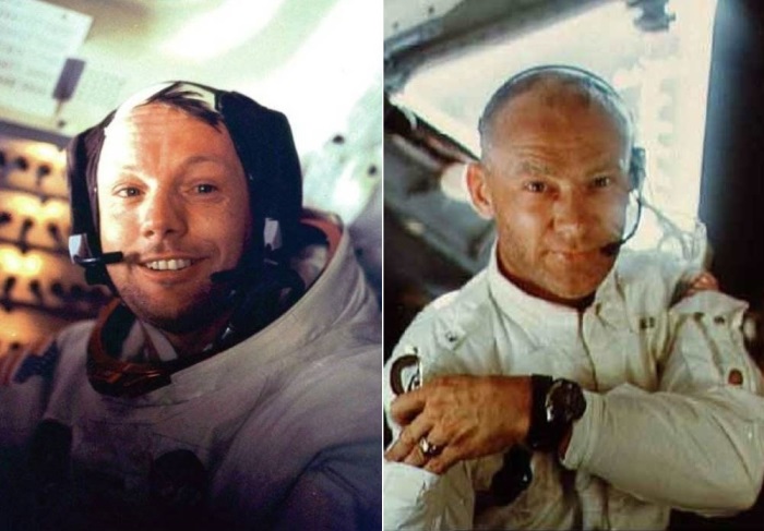 Командир корабля *Аполлон-11* Нил Армстронг и пилот Эдвин Олдрин | Фото: photobucket.com