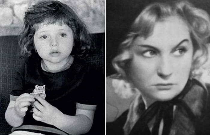Анна в детстве и ее бабушка, заслуженная артистка РСФСР Полина Банщикова