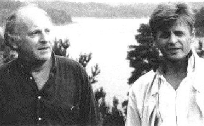 Иосиф Бродский и Михаил Барышников на Гудзоне, 1993 | Фото: discours.io