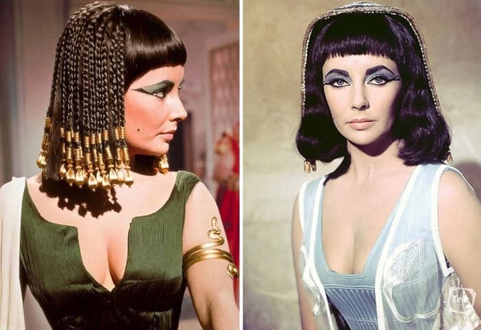 Элизабет Тейлор в роли Клеопатры, 1963 | Фото: tele.ru и love2beauty.ru