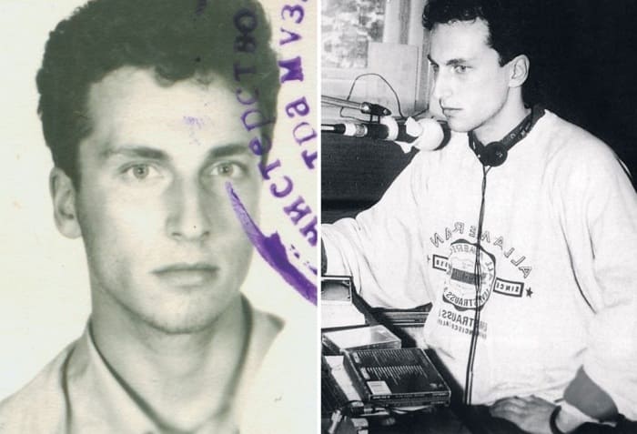 Дмитрий Нагиев в студенческие годы и во время работы на радио | Фото: strana-sovetov.com