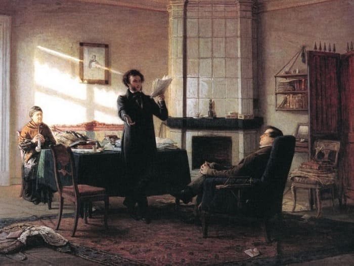 Н. Ге. Пушкин в селе Михайловском, 1875 | Фото: artchive.ru