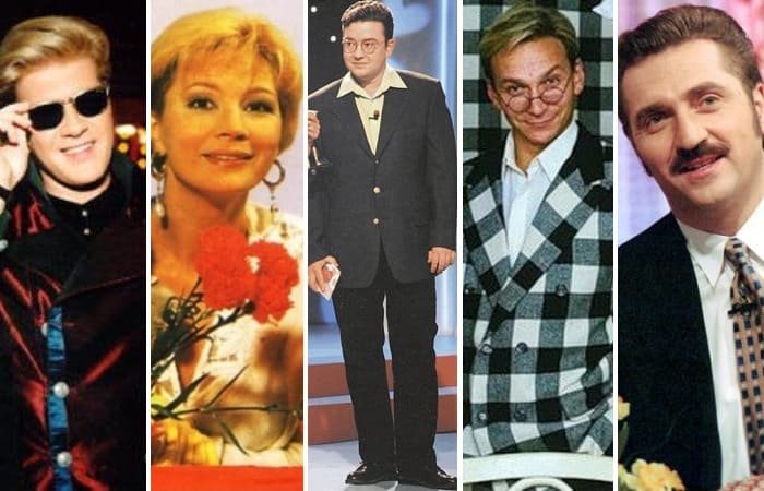 Ведущие самых популярных программ 1990-х гг. | Фото: cosmo.ru и 24smi.org
