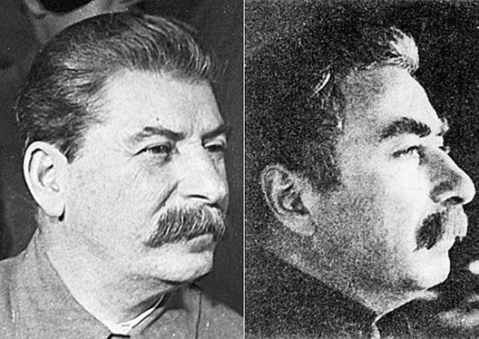 Сталин (слева) и его двойник Феликс Дадаев | Фото: liveinternet.ru