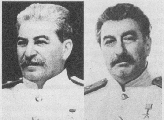 Сталин (слева) и его двойник Феликс Дадаев | Фото: sfw.so